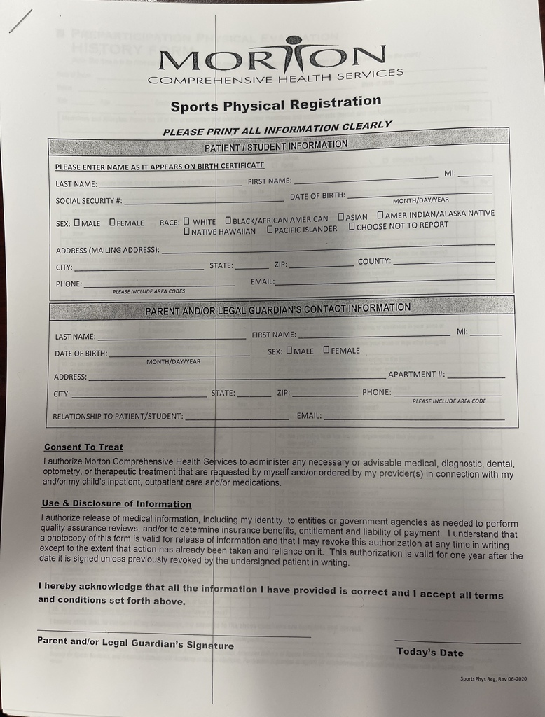 Physical Registration Form
