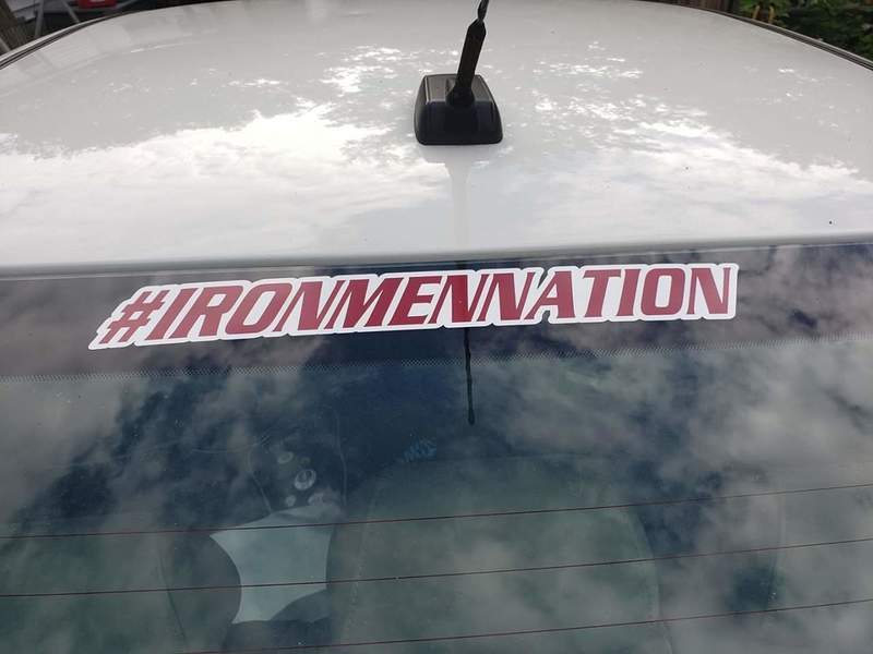 Ironmen Nation Window Stickers